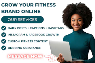 fitness, gym, coaching, instagram growth, content creation social media manager