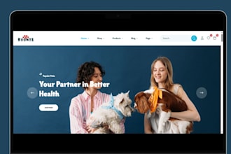 design pet supplements shopify store pet products pet care website pet vitamins