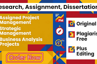 do assigned project management, strategic management, business analysis project