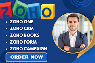 setup zoho one zoho CRM zoho campaign automation zoho book zoho commerce form