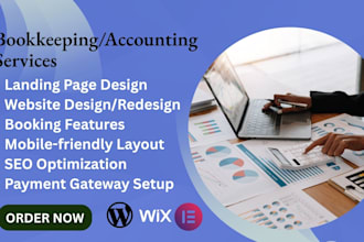 design bookkeeping website tax website accounting website finance website