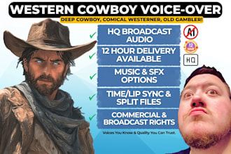 voice your western cowboy voice characters