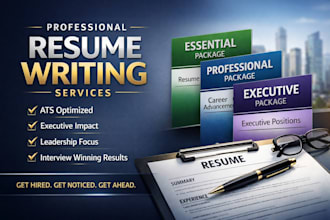 write ats resume, executive resume, professional CV rewrite