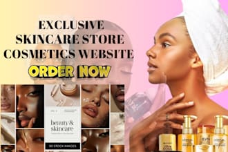 shopify store beauty website skincare website skincare shopify shopify website