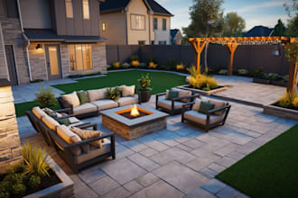 design your backyard design, landscape, or patio layout with stunning detail