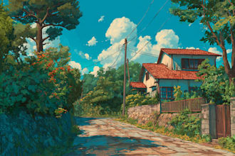 draw anime style backgrounds