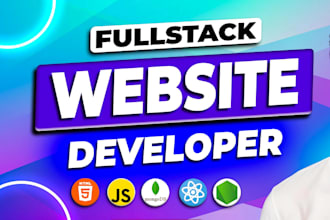 build or rebuild website development as full stack developer and website design