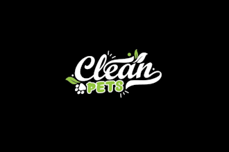 design organic pet health products brand logo