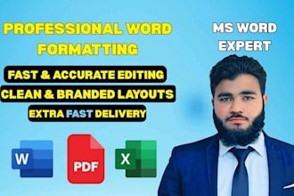 redesig word documents, reformat ms word documents, clean and edit ms word files