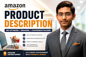 write top amazon listing SEO product descriptions