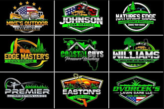 make professional landscape, agriculture, and lawn care logo