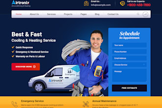 design architecture, remodeling, handy man and hvac website