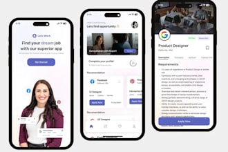 build job portal app, job finder app, job listing app, job board app