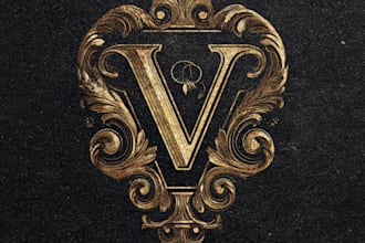 draw a unique vintage, retro logo design