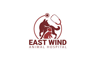 create modern newly opening animal hospital logo