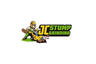 design catchy fun stump grinding company logo