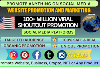 share, advertise and promote your website on social media