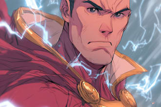 create comic book art and comic book illustration
