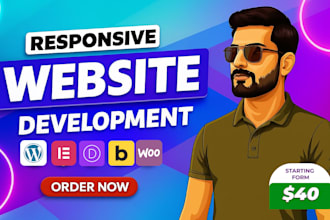 do wordpress website development, clone, design, redesign wordpress by elementor