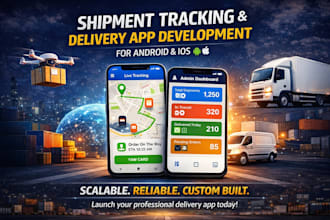 develop logistics and shipment tracking mobile app in flutter