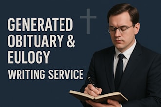 write a heartfelt eulogy or obituary to honor your loved one