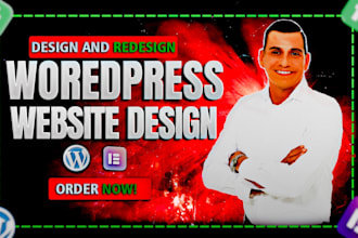 create responsive professional wordpress website design or blog website