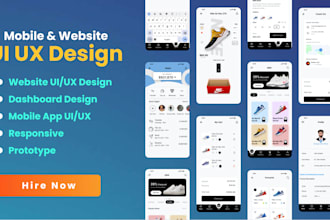 design modern ui ux for website in figma