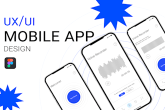 do a UX UI mobile app design