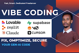 develop or modify apps in vibe coding with claude, lovable, v0, or base44