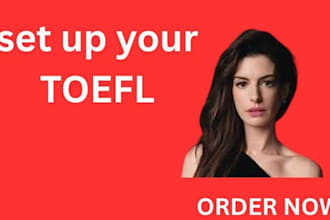 set up your  toefl