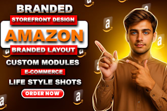 design branded amazon storefront with custom modules