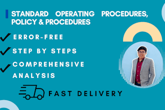 develop sops and business operations manuals