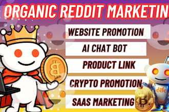 promote your website, ai chat bot, saas, product, game via reddit ads marketing