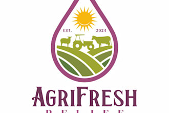 design a agricultural, farm, landscape, and ranch logo