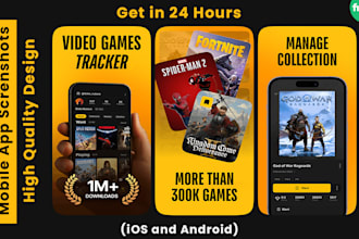 design app screenshots for app store and play store
