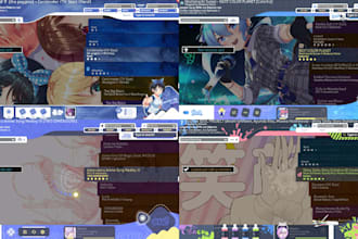 design a clean aesthetic and eyecandy custom osu skin