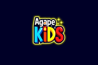 design fun kid focused communicates love light logo