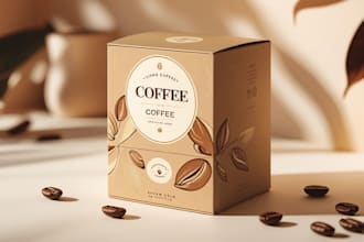 design professional gift card box packaging with 3d mockup