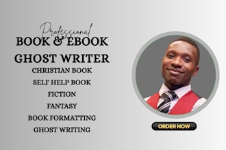 be your fiction ebook writer self help and christian book ghostwriter for amazon