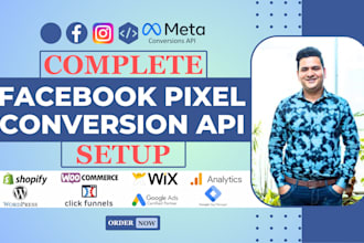 setup facebook pixel shopify, tiktok pixel, conversion API, GTM, ga4, fix pixel