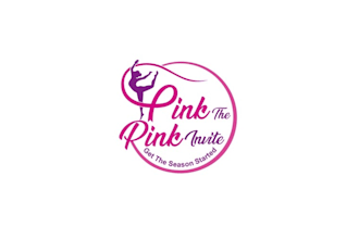 design gymnastics competition pink rink logo
