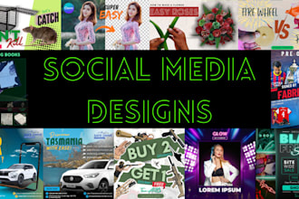 design facebook, instagram posts and youtube thumbnails that stand out