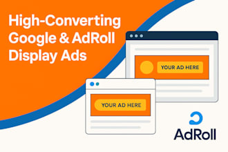 design high converting google display banner ads for adwords or adroll