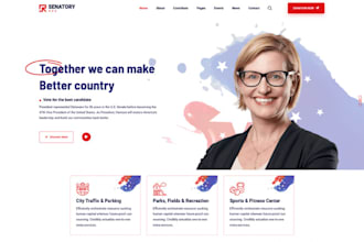 design political website election political campaign website