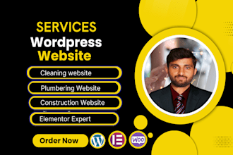 develop construction, roofing, cleaning, plumbing, business website