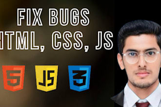 do HTML CSS bug fixing, and responsive issues