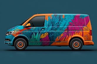 design food truck wrap, car wrap, truck wrap, vehicle warp