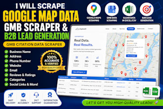 scrap google map data gmb scraper b2b lead generation gmb citation data scraper