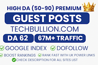 do SEO guest post backlinks and news article, premium guest post service