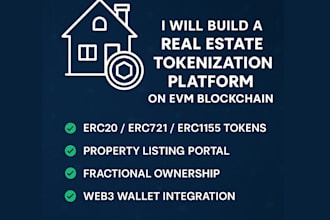 build a real estate tokenization platform on evm blockchain